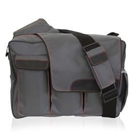 Diaper Dude Messenger II in Grey