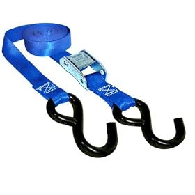 Keeper 5105 10' Cam Buckle Tie-Down, 300 lbs. WLL (900 lbs. break strength), 4 Pk, i-Pack