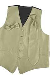 Tuxedo Vest Herringbone Bamboo with 2 ties!