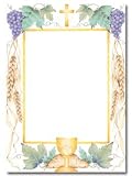 (Price/Pack)Masterpiece Studios 142191 First Communion Flat Card Invitations And Envelopes