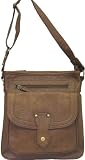 Minerva Cross Over Across Body Bag Handbag Tan Brown