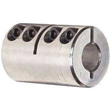 Ruland CLX One-Piece Clamping Rigid Coupling, Inch