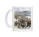 Hebrews crossing the Jordan River into the Promised Land Photo Mugs