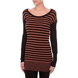 Morgan H11-Polti.M - Pull Tunique à Rayures - Manches Longues - Femme