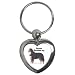 Bernese Mountain Dog Key Chain (Heart)