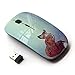 KOOLmouse [ Optical 2.4G Wireless Mouse ] [ Fox Red Cute Animal Bright Art Beautiful ]