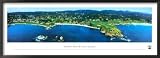 Pebble Beach Golf Links Collections Framed Art Poster Print by James Blakeway, 41x15