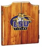 LSU Tigers Dart Board Cabinet