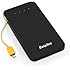 EasyAcc iChoc 5000mAh External Battery Pack Ultra Slim Power Bank with Built-in Lightning Cable Flashlight Portable Charger for iPhone - Matte Black