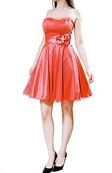 Strapless Short Acrylic/Cotton/Nylon/Polyester/Rayon/Spandex/Viscose/Wool Glittering Spring Summer Fall Winter Bridesmaid Dress/Prom Dress 