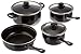 Gibson Everyday 83681.07 Chef Du Jour 7-Piece Cookware Set, Black