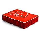 Crypton William Wegman Doodle Dog Pet Bed, Small, Persimmon