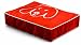 Crypton William Wegman Doodle Dog Pet Bed, Medium, Persimmon