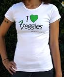 Women's I LOVE VEGGIES T-Shirt (Vegan & Cruelty-Free)