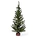 ArtVerse Christmas Artificial Pine Tree on Wood Base, 148 tips, 24-Inch (1 Tree) (DS-6360)