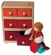 Handmade Doll House Drawers, Red