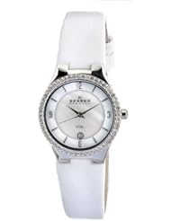 Skagen Womens 630SSLW Quartz Stainless Steel Mother-Of-Pearl Dial Watch