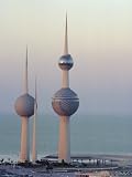 Water Towers, Kuwait City, Kuwait, Middle East Photographic Poster Print by Peter Ryan, 12x16