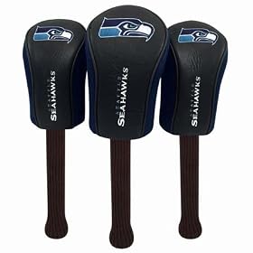 Seattle Seahawks Golf Club Headcover Set of Three