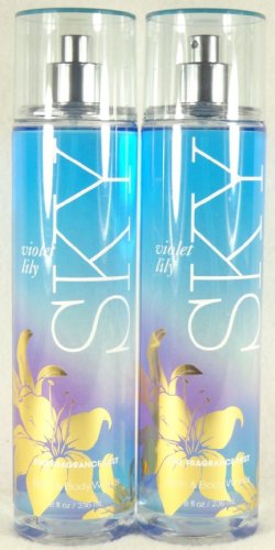2 X Violet Lily Sky Fine Fragrance Mist 8 Fl Oz (Set of Two)
