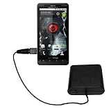 Portable Emergency AA Battery Charge Extender for the Motorola Droid X – uses Gomadic TipExchange Technology
