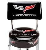 Corvette Garage EZ Comfort Counter Stool with C6 Emblem