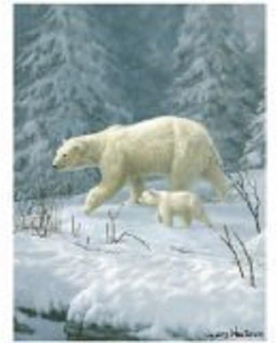 Hautman Brothers Polar Bear Arctic Arrival Royal Raschel Plush Blanket 50 in X 60 in