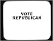 Vote republican Decorated Mouse Pad