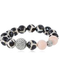 Very Me Crystal Agate Moon Stone Bracelet, 7"