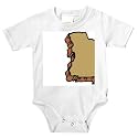 Onesie with Angola, geographical, map, outline, geography, region, place, land