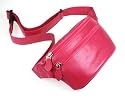 Lucrin - Fuchsia leather Belt bag