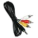 High Grade - TV Lead for JVC GZ-MS100 Handycam Camcorder - AV / AUDIO VIDEO Connecting Cable - Length: 1.5m - AAA Products - 12 Month Warranty