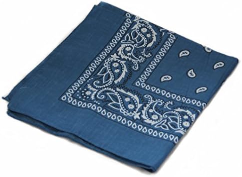 Soophen Paisley Six Pack Cowboy Bandanas Cowboy Blue