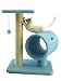 B2501 Sky Blue Cat Furniture Tower pet tree 3-level