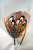NEW Orange Flame Feather Headband, Limited.