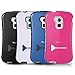 HTC One Max / T6 Stand Case, GreatShield Guardian Hybrid Snap On Case Back Cover with Kickstand for HTC One Max / T6 (Pink/White)