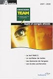 Annales TEAM concours 2007 : Sujets et corrigés officiels