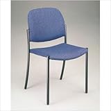 Stacking Metal Guest Chair [Set of 2] Fabric: Royalty - Green