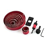 uxcell　ホールソードリルセット　ドリルビットシャンク　金属素材　六角レンチ　L スパナ