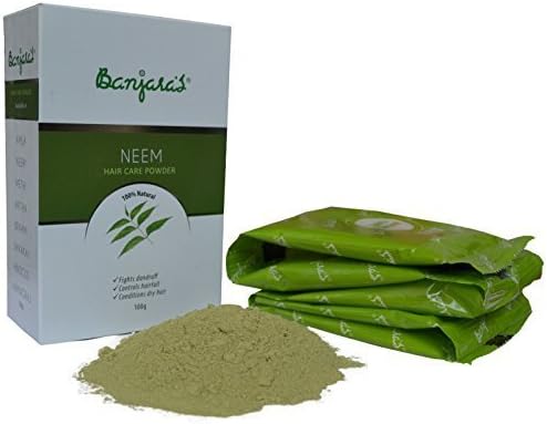 Neem Powder Natural Super Fine Powder (Pack of 2) by Banjaras Herbals