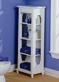 Marietta Towel Cabinet - White by Southern Enterprises Inc.