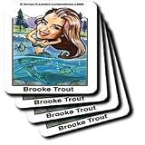 Review 3dRose LLC  / Brooke Trout, Catch And Don t Release - Set Of 8 Ceramic Tile Coasters