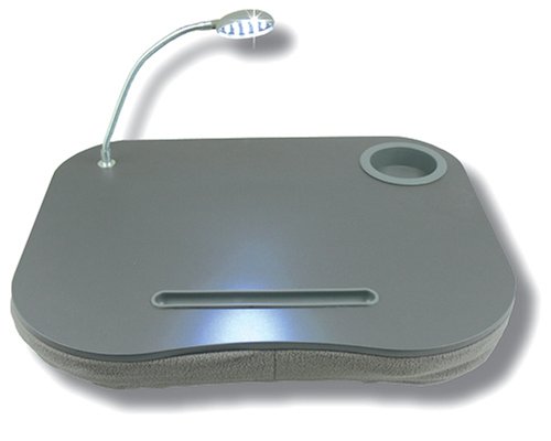 New Lap/Laptop Desk/Table with Light/Lamp & Cushion