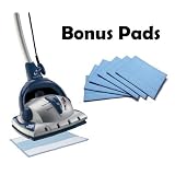 Euroflex Monster EZ1 Steam Mop and Floor Steam Cleaner With Carpet Glide And 4 Extra Bonus Microfibre replacement Pads (7 Total Pads) - WE ARE NOW SHIPPING THESE IN RED see second picture