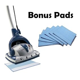 Euroflex Monster EZ1 Steam Mop and Floor Steam Cleaner With Carpet Glide And 4 Extra Bonus Microfibre replacement Pads (7 Total Pads)