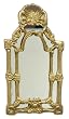 Dollhouse Miniature Elaborate Tall Gold Mirror