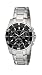 Accurist MB829 Gents Stainless Steel Chronograph Bracelet Watch with Black Dial