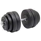 Hardcastle 30kg Single Dumbbell Vinyl Weight Set