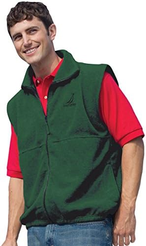 Inner Harbor Adult Poly Micro-Fleece Full-Zip Vest (Hunter Green) (L)