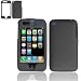 Black Rubber Feel Protex Snap-On Cover Hard Case Cell Phone Protector for Apple iPhone 3G i-phone